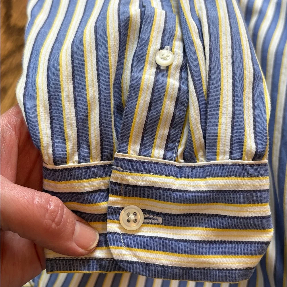 Lauren Ralph Lauren sz 2X  100% cotton long sleeve button down striped shirt - Picture 8 of 8